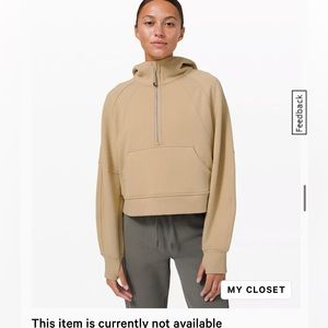 Scuba Oversized Half-Zip Hoodie